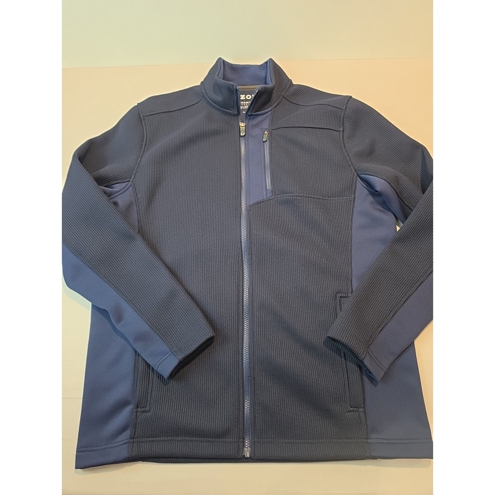 izod advantage performance stretch sweatshirt Jacket Full Zip Mens Medium